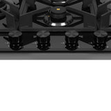 Faber 90 cm Built-in Gas Hob with 4 Brass Burners, Auto Ignition & Flame Failure Device - HOB INSPIRIA 904 BR AI FFD GL LPG