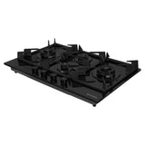 Faber 90 cm Built-in Gas Hob with 4 Brass Burners, Auto Ignition & Flame Failure Device - HOB INSPIRIA 904 BR AI FFD GL LPG