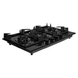 Faber 90 cm Built-in Gas Hob with 4 Brass Burners, Auto Ignition & Flame Failure Device - HOB INSPIRIA 904 BR AI FFD GL LPG