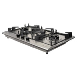 Faber Inspiria 3 Burner Built-In Gas Hob with Brass Burners, Cast Iron Pan Support, Auto Ignition, Flame Failure Device & SUS 304 Stainless Steel Panel, PNG – HOB INSPIRIA 903 BR AI FFD SS PNG