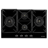 Faber 90 cm Built-in Gas Hob with 4 Brass Burners, Auto Ignition & Flame Failure Device - HOB INSPIRIA 904 BR AI FFD GL LPG