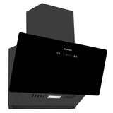 Faber Trendy 75cm 1500m³/hr BLDC Autoclean Black Glass Chimney | Filterless | Touch & Gesture Control - Hood Trendy BLDC HC SC FL BK IN 75 - V