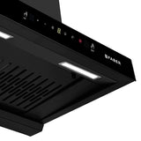 Faber Silencio 60cm 1500m³/hr BLDC Autoclean Filterless Chimney | Touch & Gesture Control | 9 Speed Options - Hood Silencio BLDC HC SC FL BK IN 60 - T
