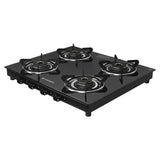 Faber 4 Burner Gas Cooktop with Brass Burners, Manual Ignition & Tempered Glass Top – COOKTOP JAWA 4BB AURA