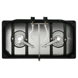 Faber 2 Burner Gas Cooktop with Brass Burners, Manual Ignition & MS Powder-Coated Finish – HOB COOKTOP JUMBO 2BB BK