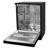 Faber 14 Place Settings Freestanding Dishwasher with 7 Washing Programs, Half Load, Child Lock, Natural Drying & Salt and Rinse Aid Indicators, Black – FFSD 7PR 14S BK