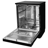 Faber 14 Place Settings Freestanding Dishwasher with 8 Washing Programs, Dual Zone Wash, Power Memory, LED Display, Child Lock & Natural Drying, Black – FFSD 8PR 14S BK