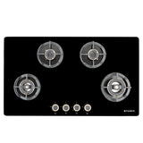 Faber 90 cm 4 Burner Built-in Gas Hob with Brass Burners, Auto Ignition & Flame Failure Device – HOB EXPERIA HT 904 ALU AI FFD