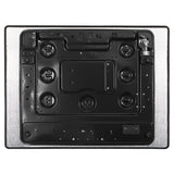 Faber 70 cm 4 Burner Built-in Gas Hob with Brass Burners, Auto Ignition, Multi-Flame Burners & 8 mm Toughened Black Glass – Hob PRIME HT704 CRS BR CI AI