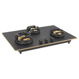 Faber 78 cm 3 Burner Built-in Gas Hob with Brass Burners, Auto Ignition & Flame Failure Device – Hob Verona HD783 CI FFD AI