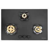Faber 78 cm 3 Burner Built-in Gas Hob with Brass Burners, Auto Ignition & Flame Failure Device – Hob Verona HD783 CI FFD AI