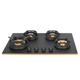 Faber 72 cm 4 Burner Built-in Gas Hob with Brass Burners, Auto Ignition & Flame Failure Device – HOB VERONA IND HD724 CI FFD AI