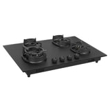 Faber 78 cm 4 Burner Built-in Gas Hob with Brass Burners, Auto Ignition & 8 mm Matt Finish – Hob Della HD784 CI AI