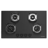 Faber 78 cm 4 Burner Built-in Gas Hob with Brass Burners, Auto Ignition & 8 mm Matt Finish – Hob Della HD784 CI AI