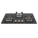 Faber 75 cm 3 Burner Built-in Gas Hob with Full Brass Burners, Auto Ignition & Flame Failure Device – HOB BELLA HT 753 BR AI FFD