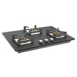 Faber 75 cm 3 Burner Built-in Gas Hob with Full Brass Burners, Auto Ignition & Flame Failure Device – HOB BELLA HT 753 BR AI FFD
