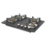 Faber 70 cm 4 Burner Built-in Gas Hob with Full Brass Burners, Auto Ignition & Flame Failure Device – HOB BELLA HT704 BR AI FFD