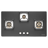 Faber 90 cm 3 Burner Built-in Gas Hob with Full Brass Burners, Auto Ignition & Flame Failure Device – HOB BELLA HT 903 BR AI FFD