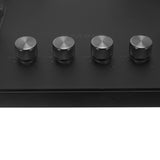 Faber 4 Burner Gas Cooktop with Brass Burners, Auto Ignition & Matt Finish Glass – COOKTOP EVOKE 4BB BK CI AI