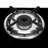 Faber 77 cm 3 Burner Gas Cooktop with Alloy Burners, 2 Jumbo Burners & 6 mm Glass Top – COOKTOP PHOENIX 3BA BK