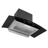 Faber 75 cm Auto-Clean Filterless Kitchen Chimney with 1400 m³/hr Suction, Touch & Gesture Control & Heat Auto-Clean – HOOD SUNNY RC IN HC SC FL LG 75