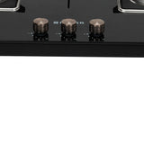 Faber 3 Burner Gas Cooktop with Brass Burners, Auto Ignition & Tempered Glass Top – HOB COOKTOP NiOS AUTO 3BB BK