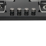 Faber 4 Burner Gas Cooktop with Brass Burners, Auto Ignition & Tempered Glass Top – HOB COOKTOP NiOS AUTO 4BB BK