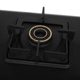 Faber 77 cm 3 Burner Gas Cooktop with Jumbo, Medium & Small Burners, Manual Ignition & Matt Finish – COOKTOP BLOSSOM 3BB BK CI
