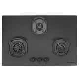 Faber 78 cm 3 Burner Built-in Gas Hob with Brass Burners, Auto Ignition & 8 mm Matt Finish Glass – Hob Della HD783 CI AI