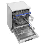 Faber 14 Place Settings Freestanding Dishwasher with 8 Washing Programs, Power Memory, LED Display, Natural Drying & 1–24 Hours Delay, Stainless Steel – FFSD 8PR 14S
