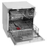 Faber 8 Place Settings Countertop Dishwasher with 6 Washing Programs, Half Load, Power Memory, LED Display, Natural Drying & 1–24 Hours Delay, Inox – FFSD 6PR 8S Ace Inox