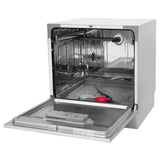 Faber 8 Place Settings Countertop Dishwasher with 6 Washing Programs, Half Load, Power Memory, LED Display, Natural Drying & 1–24 Hours Delay, Inox – FFSD 6PR 8S Ace Inox