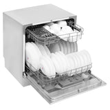 Faber 8 Place Settings Countertop Dishwasher with 6 Washing Programs, Half Load, Power Memory, LED Display, Natural Drying & 1–24 Hours Delay, Inox – FFSD 6PR 8S Ace Inox