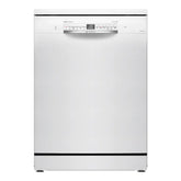 Bosch 14 Place Settings Dishwasher (SMS6IKW01I, Free-Standing, 60 cm, White, Home Connect, EcoSilence Drive, Intensive Kadhai Wash, Inverter Motor)