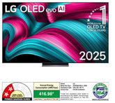 LG OLED evo 139 cm (55 Inch) 4K Smart TV (C5 Series, 2025 Model, α9 AI Processor Gen8, Dolby Vision & Atmos, FILMMAKER MODE™)