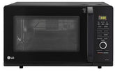 LG 28 L Charcoal Convection Microwave Oven with 301 Auto Cook Menu, Floral Black(MC3286BLU)