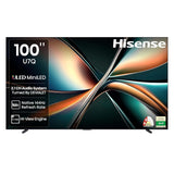 Hisense 253 cm (100 Inches) 4K QLED Mini-LED Smart TV | 1000 NITS Peak Brightness | 165Hz Game Mode | Dolby Vision, Dolby Atmos | 2.1 CH 50W Speakers (Built-in Subwoofer) | VIDAA OS | 100U7Q (Black)