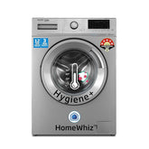 Voltas Beko 6.5kg, Inverter, 5 Star Front Load Washing Machine (WFL6512VTSS, Silver), Steam Wash,Stain Expert