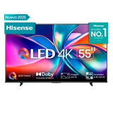 Hisense Tornado 139 cm (55 inches) A7Q Series 4K Ultra HD QLED Smart LED TV (Dolby Audio, Voice Control 55A7Q (Black)