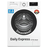 Voltas Beko 8.0kg, Inverter, 5 Star Front Load Washing Machine (WFL8012VTWA, White),Stain Expert