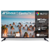 SANSUI 2025 New Launch 109cm (43)| Full HD Smart Coolita TV | Dolby Audio | Surround Sound | Bezel-Less Disign | A+ Panel | 60Hz Refresh Rate LED TV JSWG43CSFHD (Black)