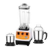 KENT 16083 1200 W Juicer Mixer Grinder (SUPER POWER GRINDER & BLENDER | 3 Jars | Steel, Clear)