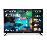 SANSUI 109cm (43inch) Full HD Smart Google 5.0(Android 14) with Dolby Audio, BOE Panel, Filmmaker Mode, HDR10, Google Assistant,A+ Grade Panel, LED TV (JSW43FHG5)