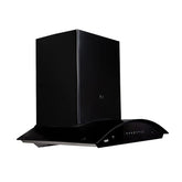 KAFF 60 CM Auto Clean Curved Glass Kitchen Chimney, 1180 m3/hr Suction Capacity with Motion Sensor, Touch Control, Heavy Duty SS Baffle Filter, Black Glass Front Panel (PRIMA TX DHC 60, Black)