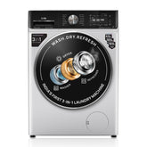 IFB 10 Kg/7 Kg/3 Kg 3-in-1, AI Powered, Fully Automatic Washer Dryer Refresher (IFB Laundrimagic®, EXECUTIVE PLUS ZXS 10/7/3, 9 Swirl Wash, Eco Inverter Technology, Rich Silver)