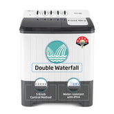 Voltas Beko, A Tata Product 14 Kg 5 Star Semi-Automatic Top Load Washing Machine (WTT140UPA/GR5KPTD, Grey, Special pulsator and Double waterfall Technology)