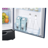 Samsung 183 L, 5 Star, Digital Inverter, Direct-Cool Single Door Refrigerator (RR20D2825CU/NL, Camellia Blue, Base Stand Drawer)