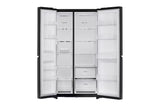 LG GL-B257JWB3 650 Litre 3 Star Side-by-Side Refrigerator | Convertible, Smart Inverter Compressor, Multi Air Flow, Smart Diagnosis, Western Black
