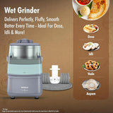 Falcon Nutrigrind 400W Wet & Dry Grinder (GHFMGFDE040) – Multipurpose Mixer Grinder