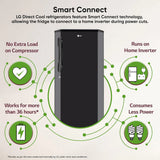 LG 261L 3 Star Direct Cool Single Door Refrigerator with Smart Inverter Compressor, Fast Ice Making & Ebony Sheen (GLD2736YBES)